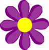 Purple Flower 10 Clip Art