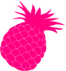 Hot Pink Pineapple Clip Art