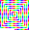 12 Color 480 Square Spiral Clip Art