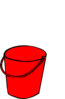 Red Bucket Clip Art