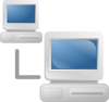 Networked Computers Clip Art