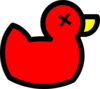 Red Dead Rubber Duck Clip Art