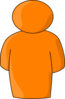 Personbuddysymbol-orange Clip Art