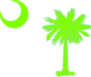 Sc Palmetto Tree - Green Clip Art