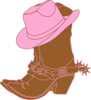 Lighter Brown Cowgirl Boots1 Clip Art