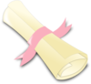 Pink Diploma Clip Art