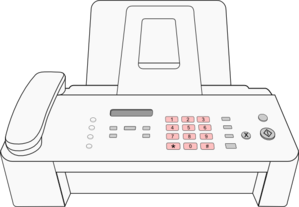 Modern Fax Machine Clip Art at Clker.com - vector clip art online, royalty  free & public domain