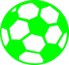 Green Soccer Ball Clip Art