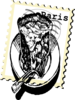 Paris Pie Stamp 2 Clip Art