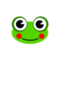 Froggy With Big Eyes Clip Art