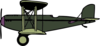 Green And Purple Biplane2 Clip Art
