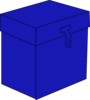Blue Box Clip Art
