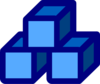 Blue Blocks Clip Art