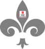 Gray Fleur De Lis Clip Art