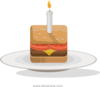 Birthday Burger Clip Art