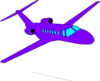 Purple Plane Clip Art