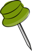 Pin-green Clip Art