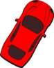 Red Car - Top View - 60 Clip Art