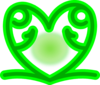 Green Celtic Heart Clip Art