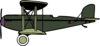 Green And Purple Biplane Clip Art