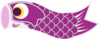 Koinobori Purple Clip Art