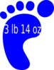 Babe S Left Footprint Clip Art