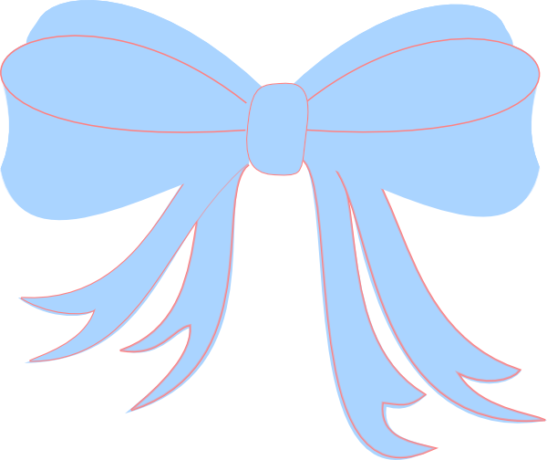 Baby Blue Ribbon Clip Art at  - vector clip art online, royalty  free & public domain