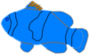 Blue Nemo Clip Art