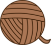 Brown Yarn Clip Art