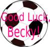 Good Luck Becky Clip Art
