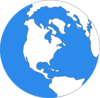 Blue Earth Icon 2 Clip Art