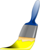Paintbrush Yellow Clip Art