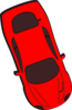 Red Car - Top View - 290 Clip Art