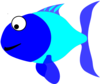 Blue And Turquoise Fish Clip Art