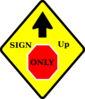 Sign Up Stop Clip Art