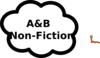 A And B Nonfiction Sign Clip Art