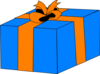 Blue Gift Box Clip Art