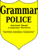 Grammar Police Latin Clip Art