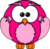 Pink Owl Clip Art