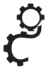 Gerars And Cogs Logo 2.0 Clip Art