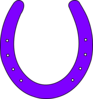 Horse Shoe Purple Clip Art