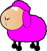 Pink Sheep  Clip Art