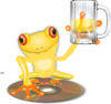 Lemon Frog Logo Clip Art