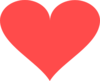 Light Red Heart Clip Art