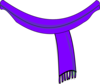 Scarf Purple Clip Art