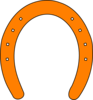 Orange Horseshoe Clip Art