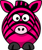 Pink Zebra Clip Art