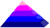 Pyramid With Colors Clip Art