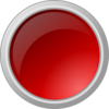 Glossy Red Button Clip Art