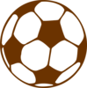 Brown Soccer Ball Clip Art
